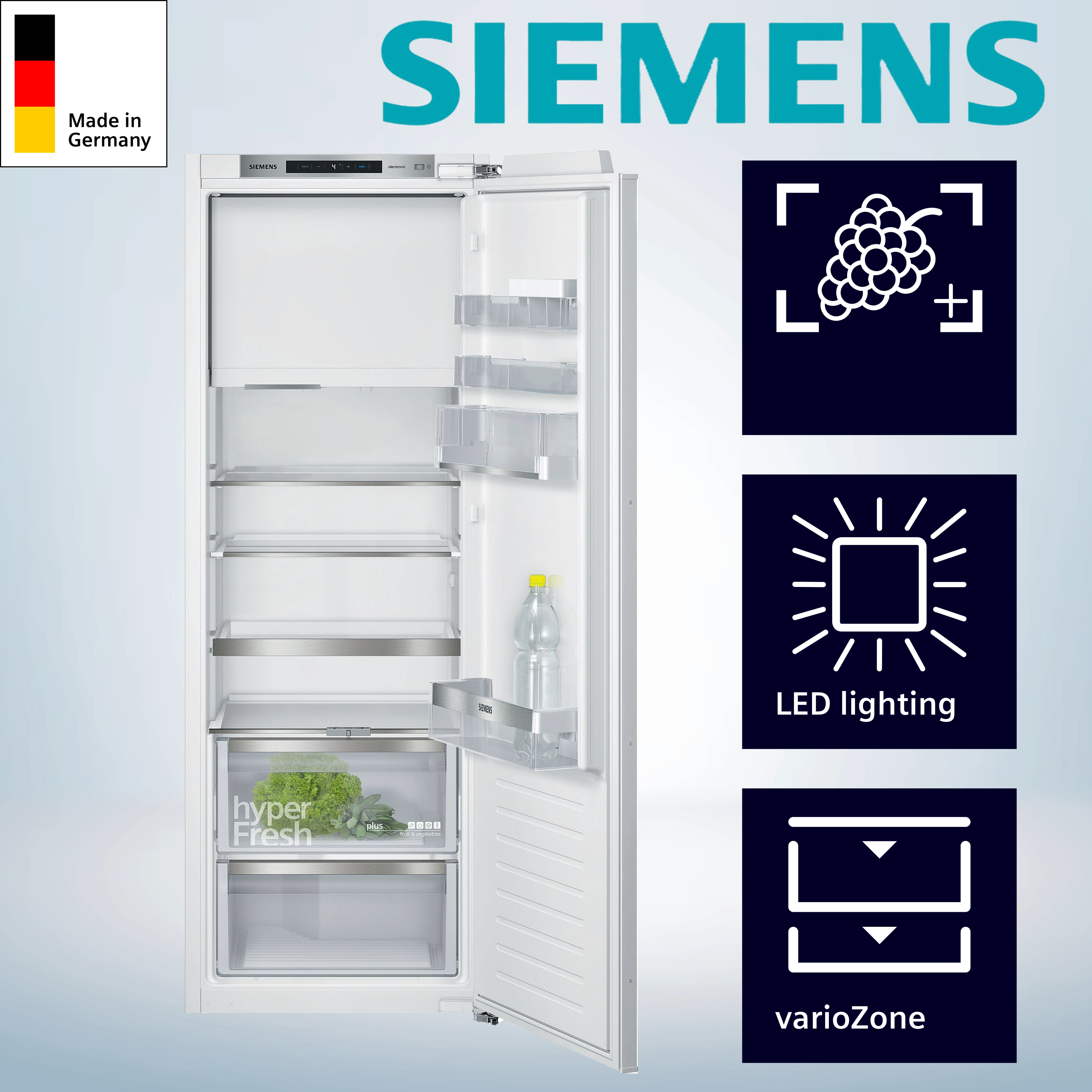 Siemens KI72LADE0  Einbaukühlschrank, 174 kWh/Jahr, Inhalt Kühlbereich 214 Liter