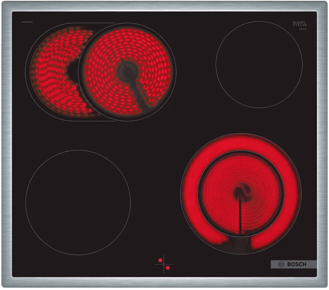Bosch Ausstellungsstück NKN645GA2E Glaskeramikkochfeld  Standardbreite 60  Bräterzone