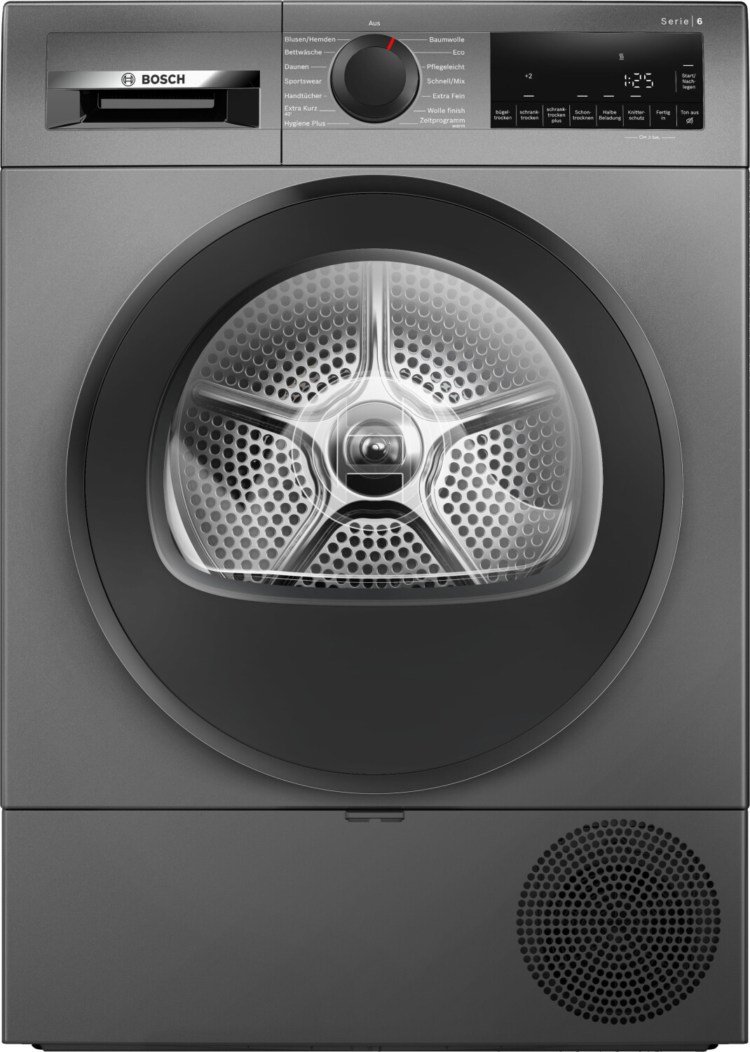 Bosch WQG243DR10 Serie 6, Wärmepumpentrockner 9 kg, Extra Kurz Trockenprogramm