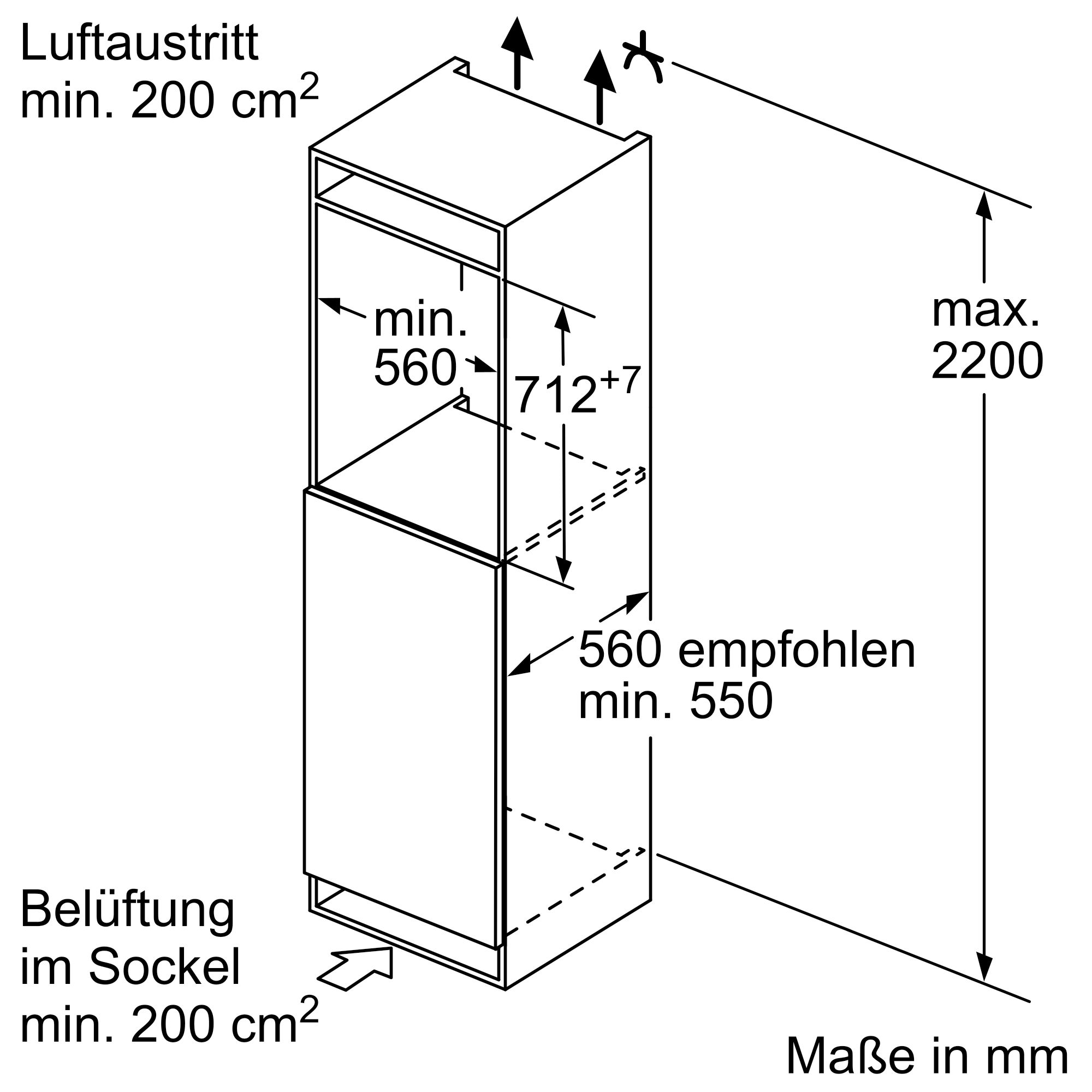 Siemens GI11VADC0  Einbaugefrierschrank  70 Liter