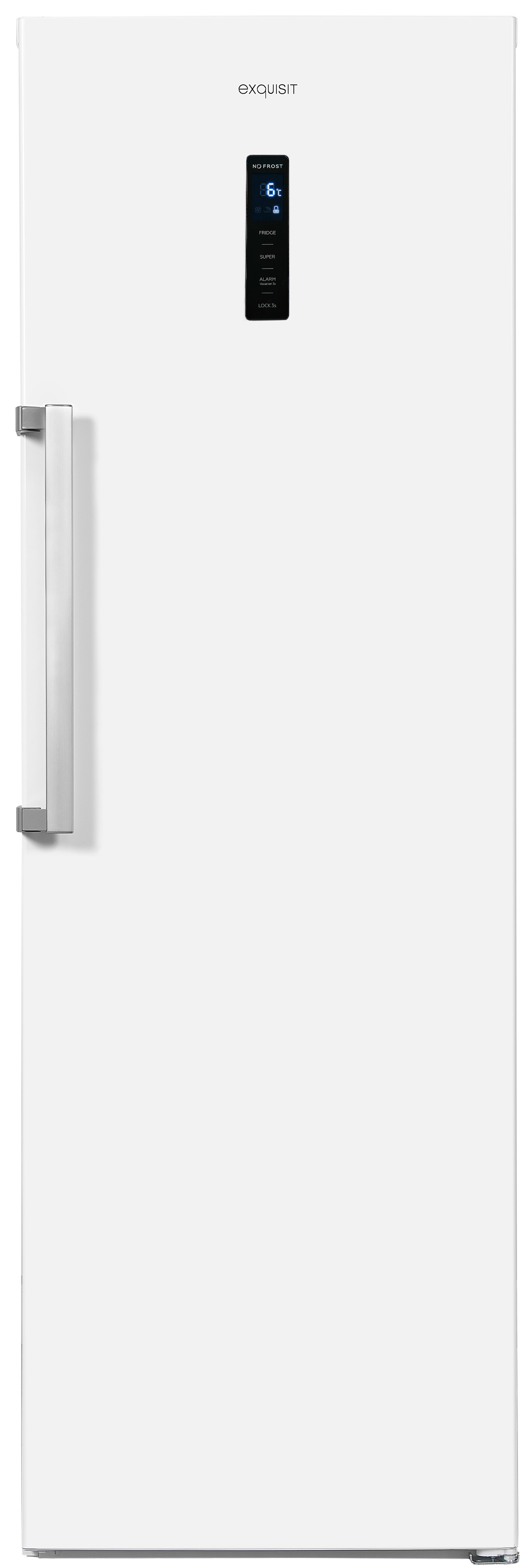 Exquisit KS360-V-HE-040D weiß – Geräumiger Vollraumkühlschrank mit 359 Litern und LED-Beleuchtung