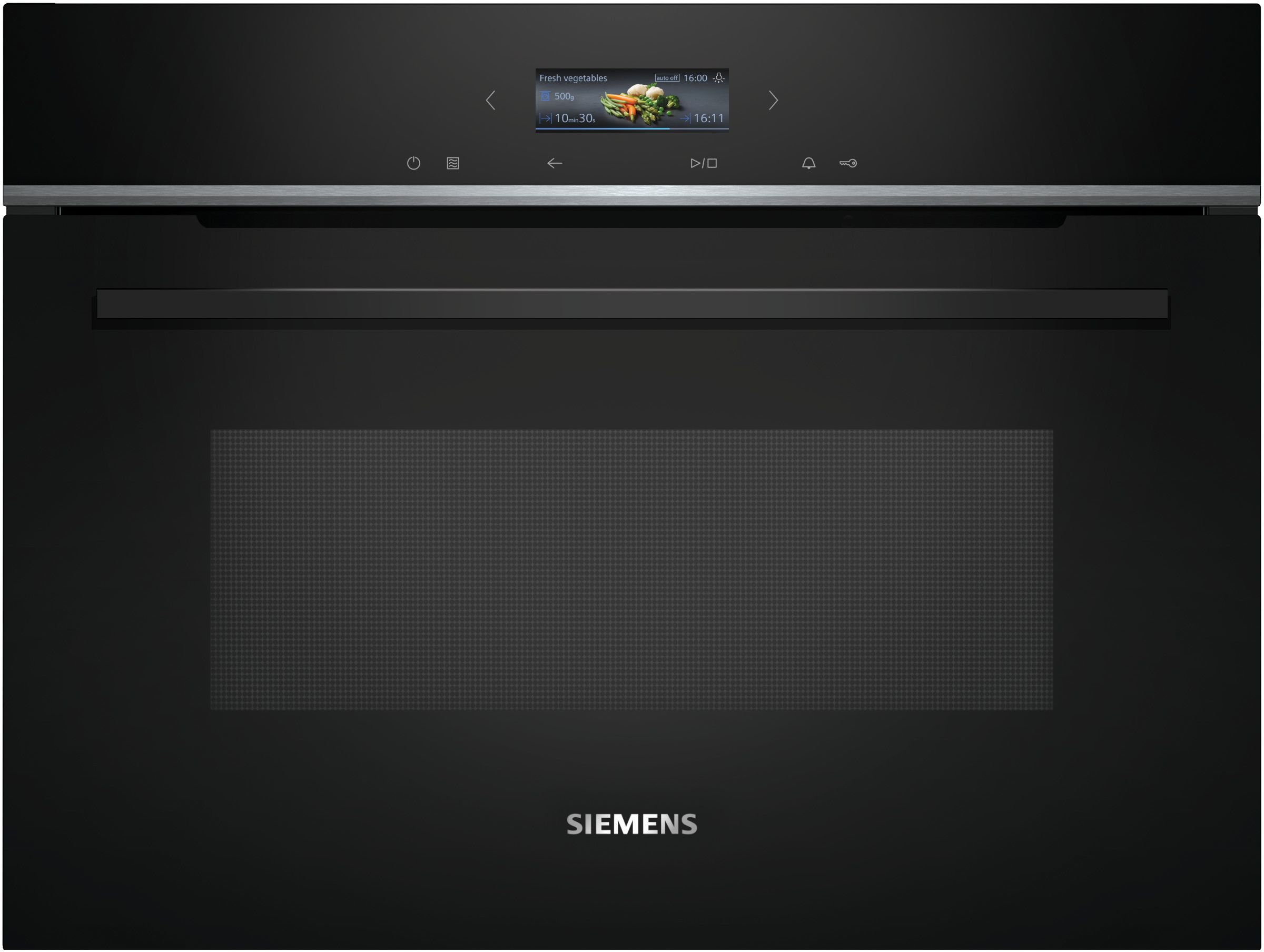 Siemens CE732GXB1 Einbau-Mikrowelle, 60 x 45 cm, Schwarz, cookControl10 - Automatikprogramme Siemens CE732GXB1 Einbau-Mikrowelle, 60 x 45 cm, Schwarz, cookControl10 - Automatikprogramme