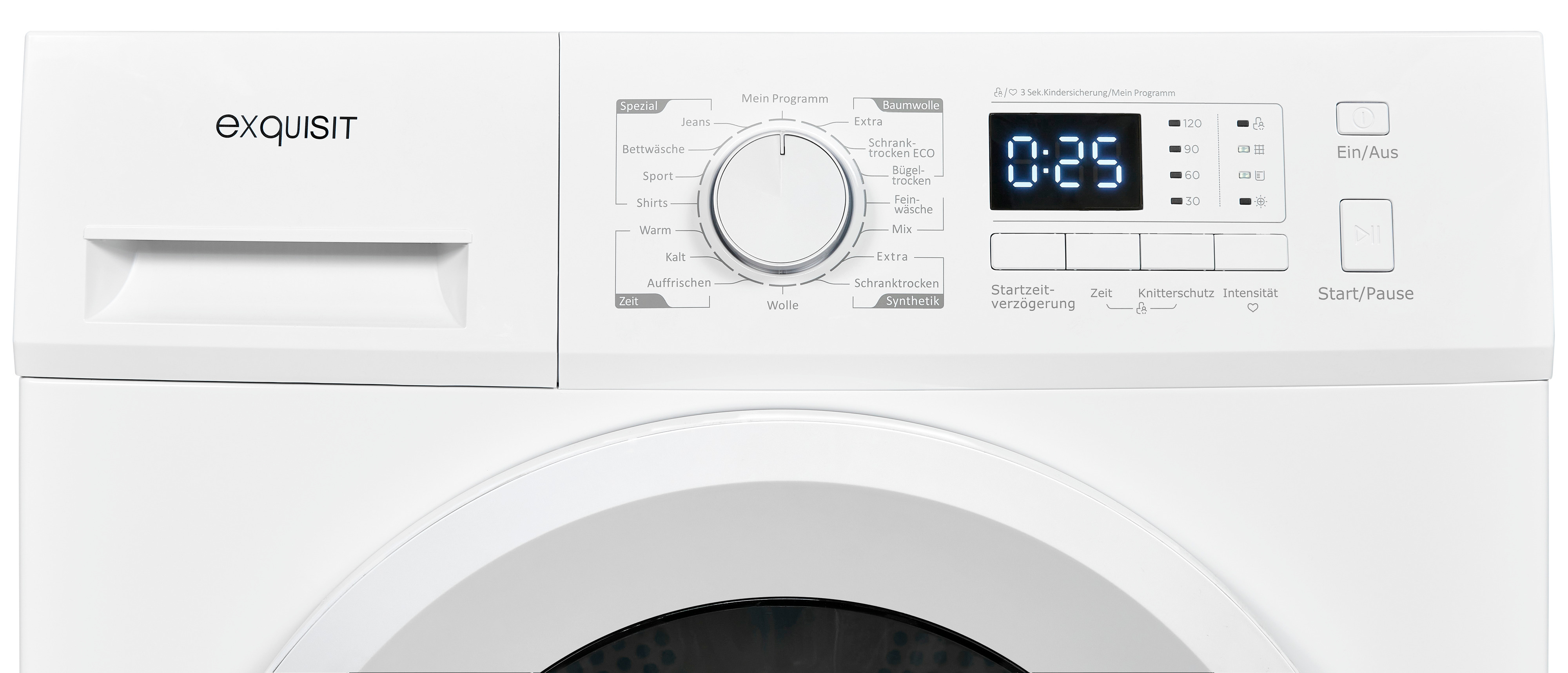 Exquisit TWP803-030 Wärmepumpentrockner – 8 kg, 16 Programme, Energieeffizienzklasse A++, Weiß Exquisit TWP803-030 Wärmepumpentrockner – 8 kg, 16 Programme, Energieeffizienzklasse A++, Weiß