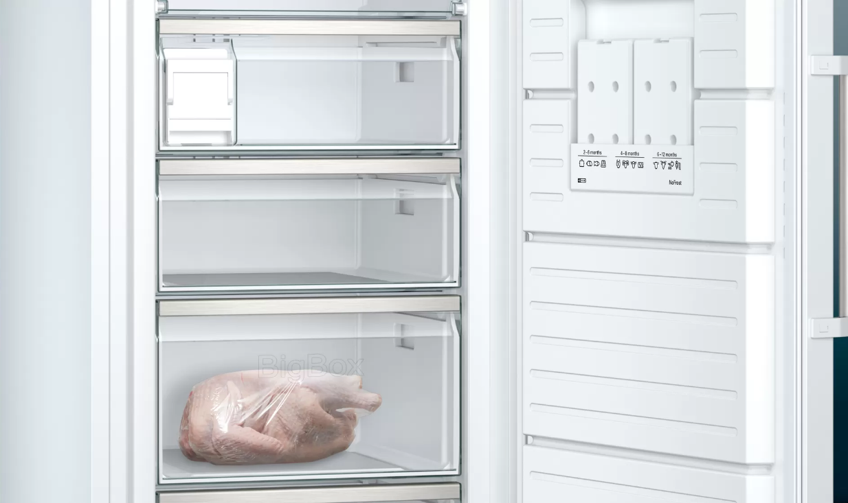 Siemens GS58NAWDV iQ500 Freistehender Gefrierschrank 191 x 70 cm weiß