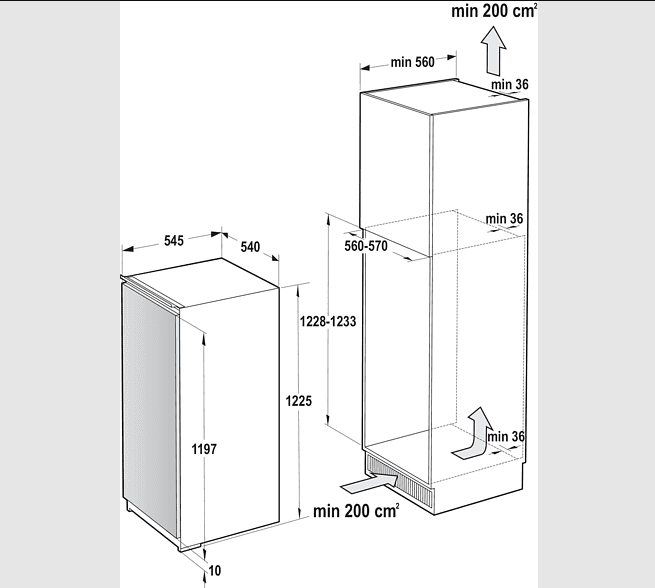 Gorenje RBI2122E1 Einbaukühlschrank