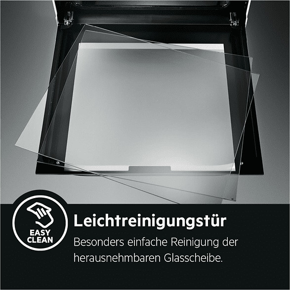 AEG CCB6445BBB Standherd  73 Liter  Kochfeld aus Glaskeramik  mit Strahlenheizkörper  Teleskopauszug