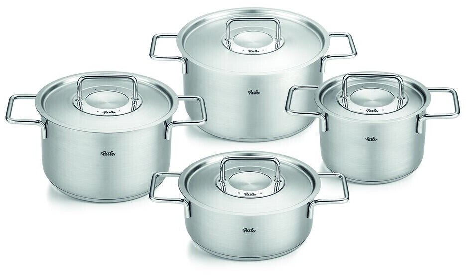 Fissler Pure Collection Edelstahl-Kochtopfset 4-teilig