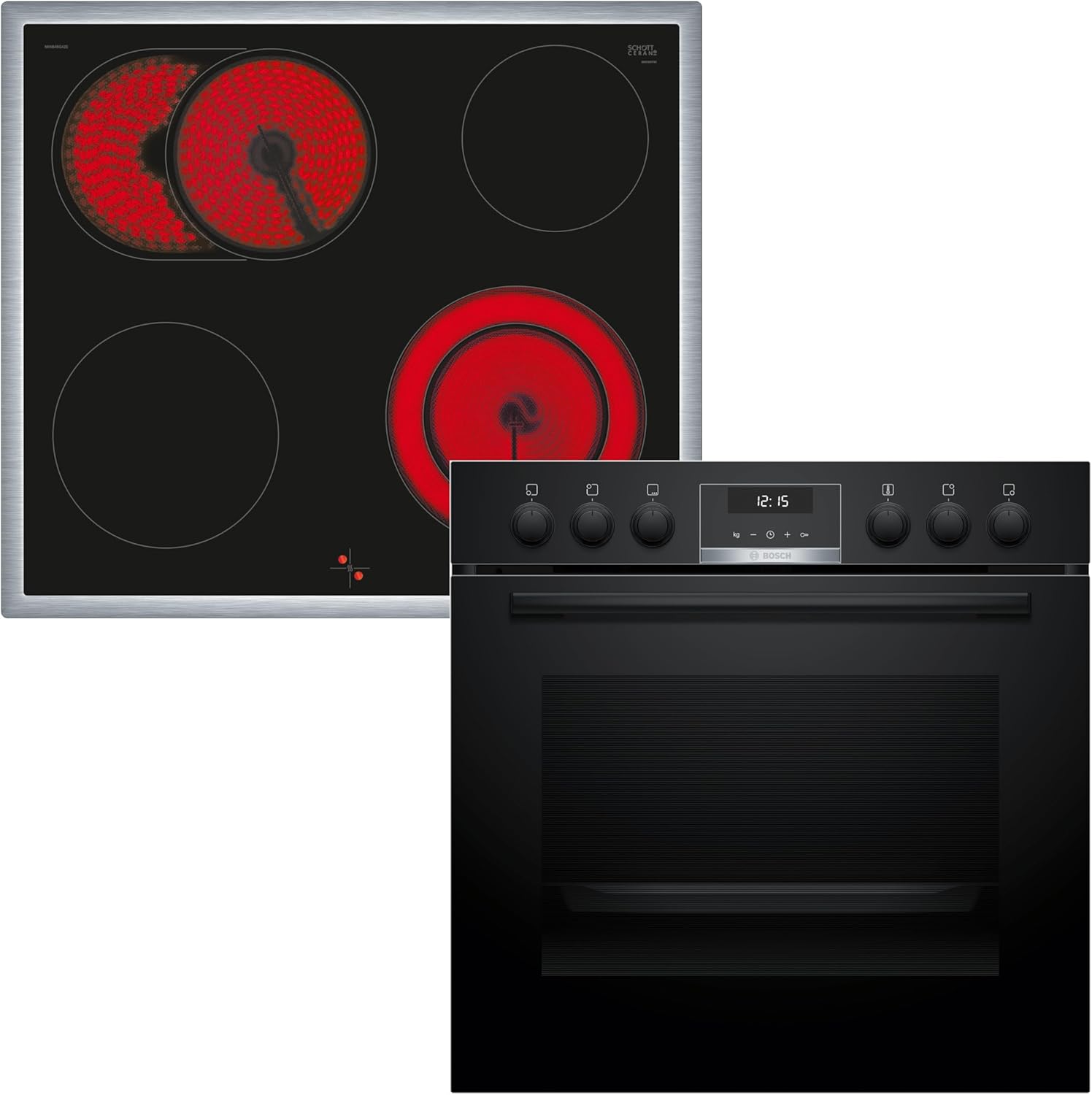 Bosch HND611LS62 (HEG517BB3 + NKN645GA2E) Einbauherd-Set