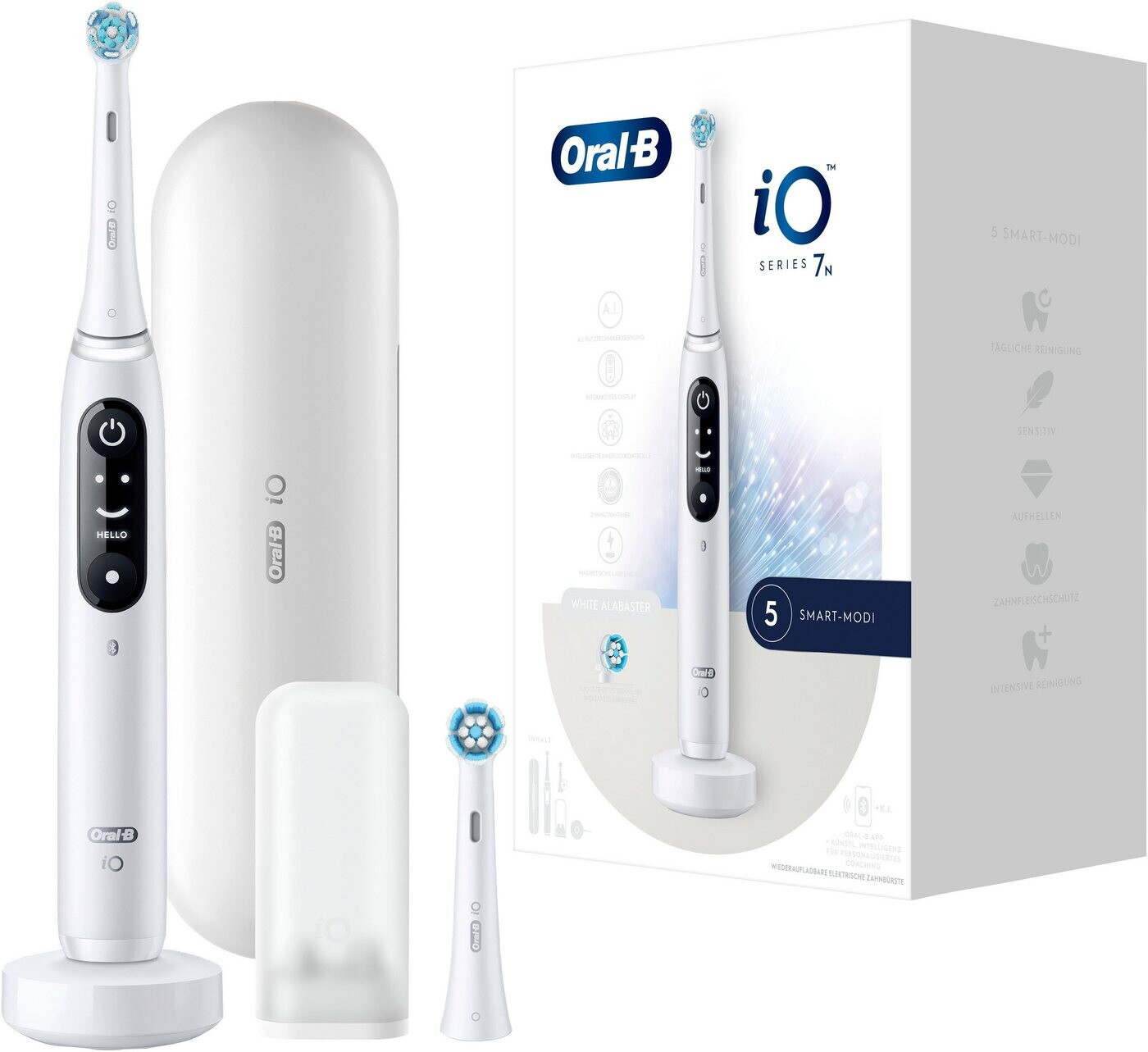 Oral-B iO Series 7N Set White Alabaster, elektrische Zahnürste