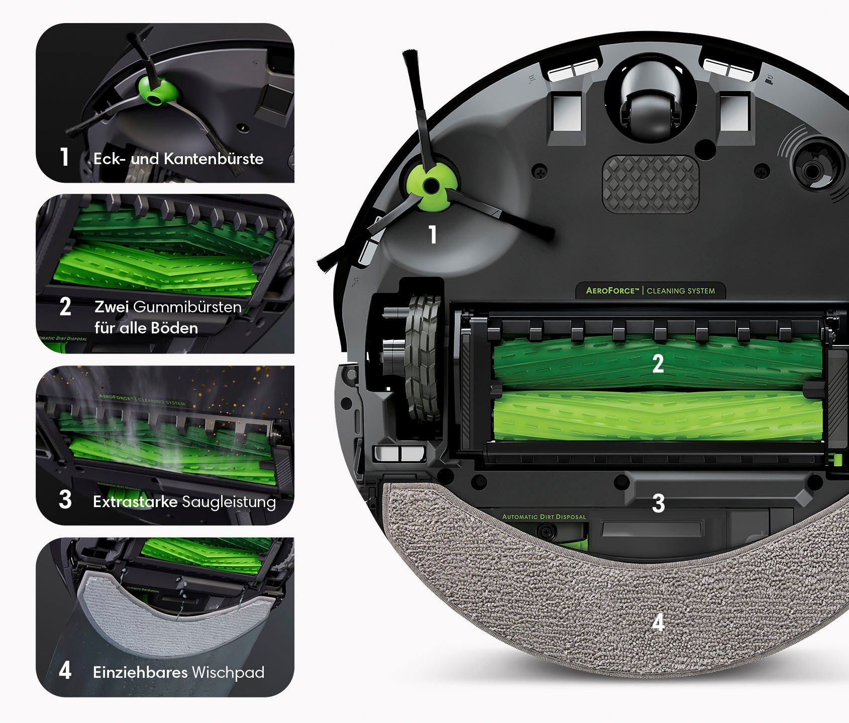 iRobot Roomba Combo J7 C715840 Saugroboter iRobot Roomba Combo J7 C715840 Saugroboter