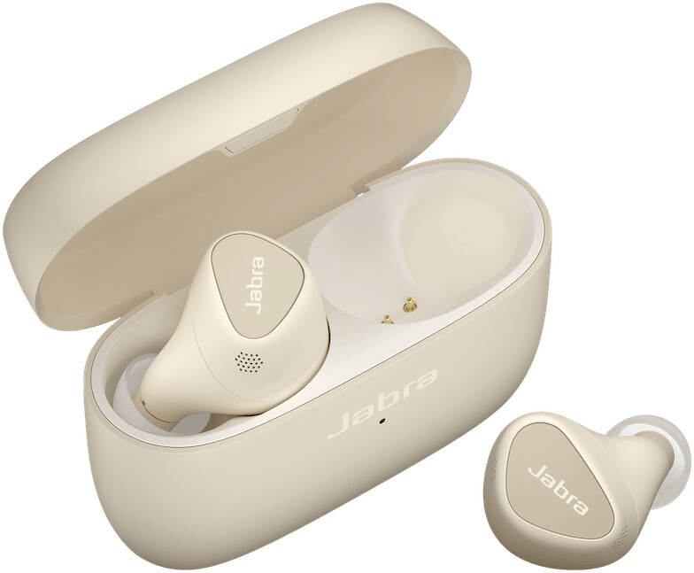 Jabra In-Ear-Bluetooth-Kopfhörer Elite 5 mit ANC, Gold-Beige