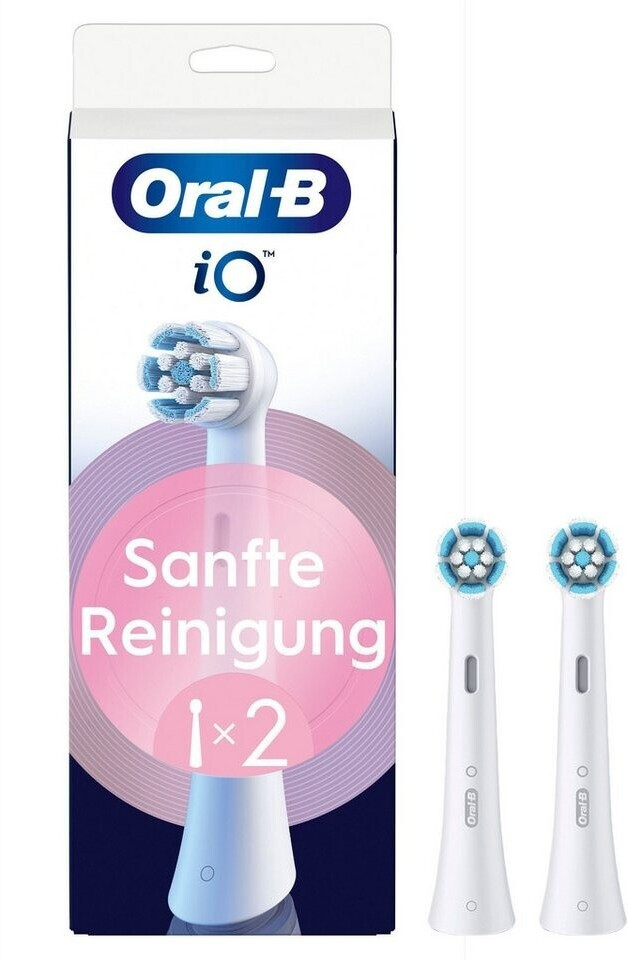 Oral-B iO Sanfte Reinigung Aufsteckbürsten weiß 2 Stk.
