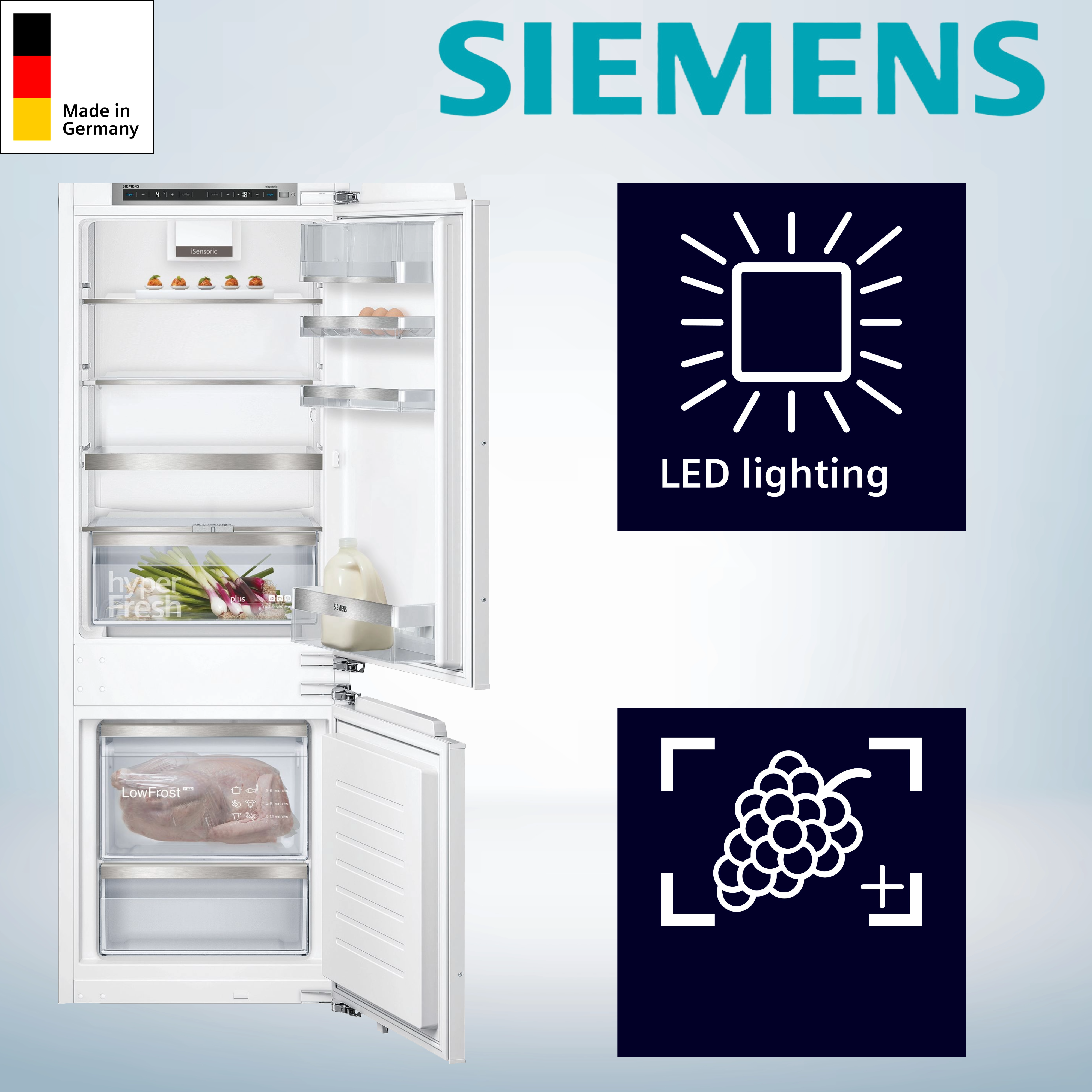 Siemens KI77SADD0 iQ500 Einbau-Kühlgefrierkombination Siemens KI77SADD0 iQ500 Einbau-Kühlgefrierkombination