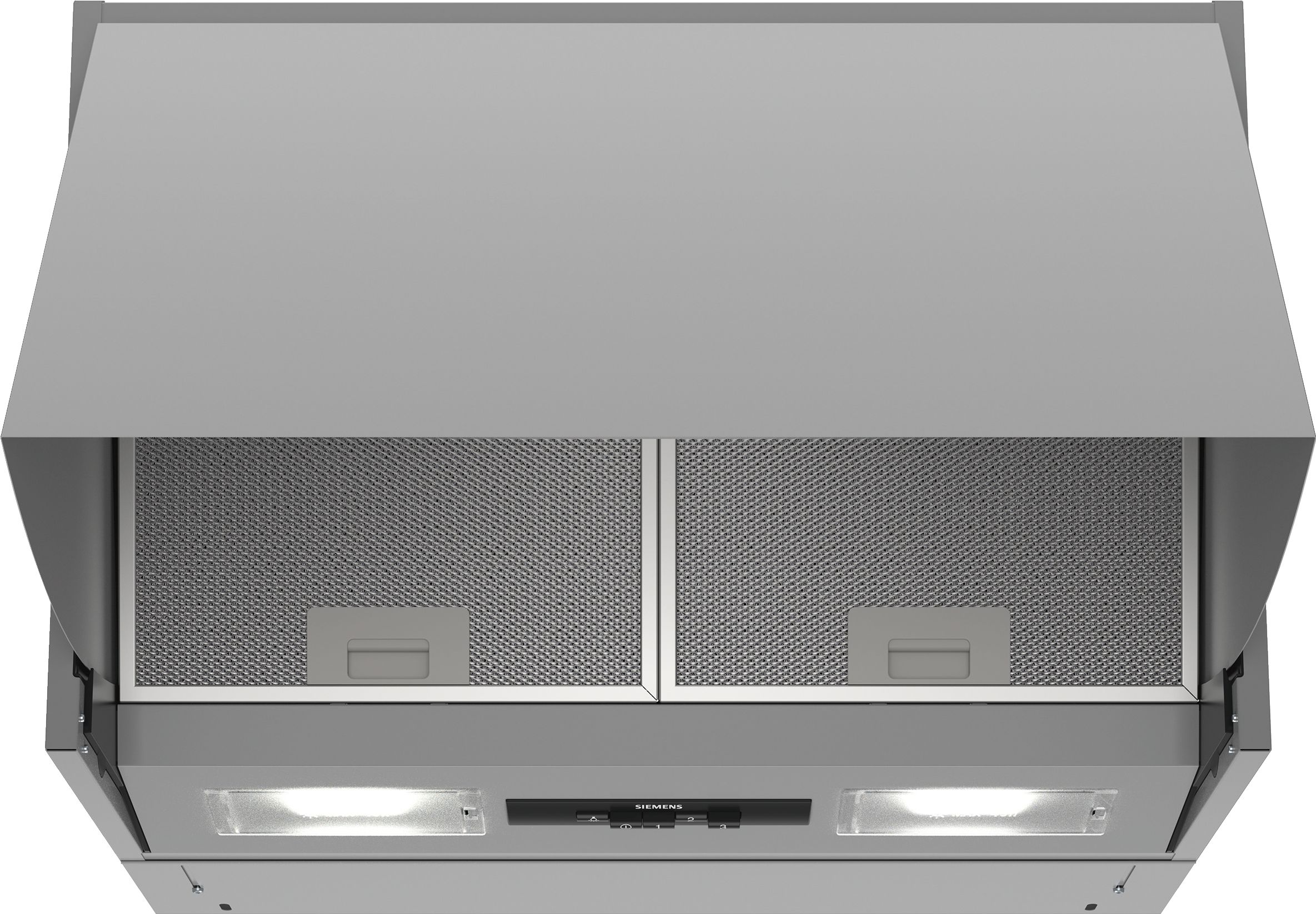 Siemens LE66MAC00 iQ100 Zwischenbauhaube 60 cm Silber | Abluft & Umluft | 625 m³/h | Energieklasse B