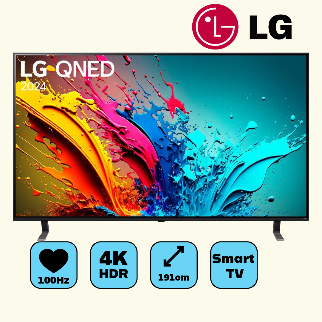 LG Ausstellungsstück 75QNED85T6C (189 cm (75 Zoll), schwarz, UltraHD/4K, HDR10