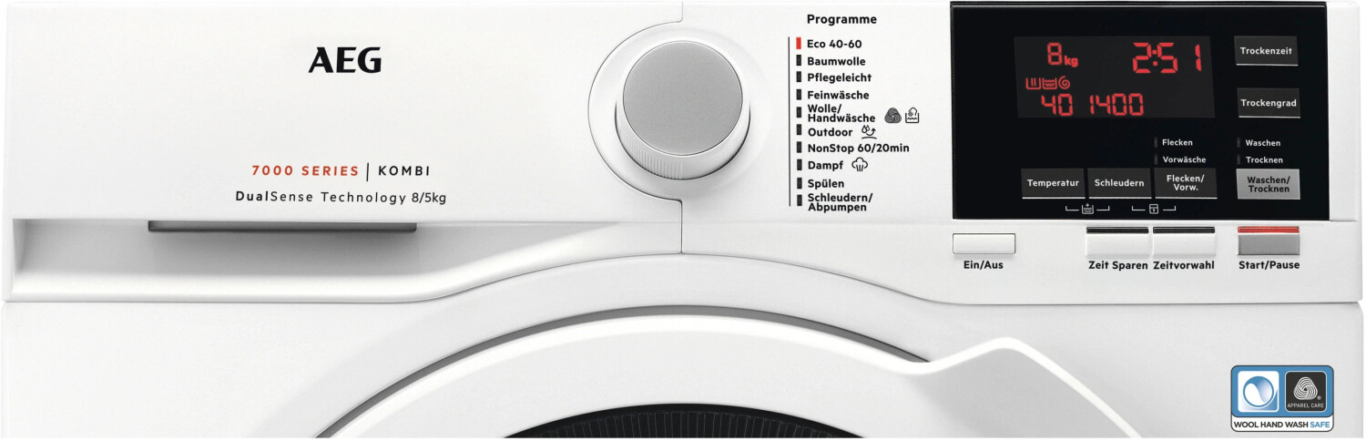  AEG Gebraucht L7WBA60680  freistehender Waschtrockner  8 kg Waschen  AK 85