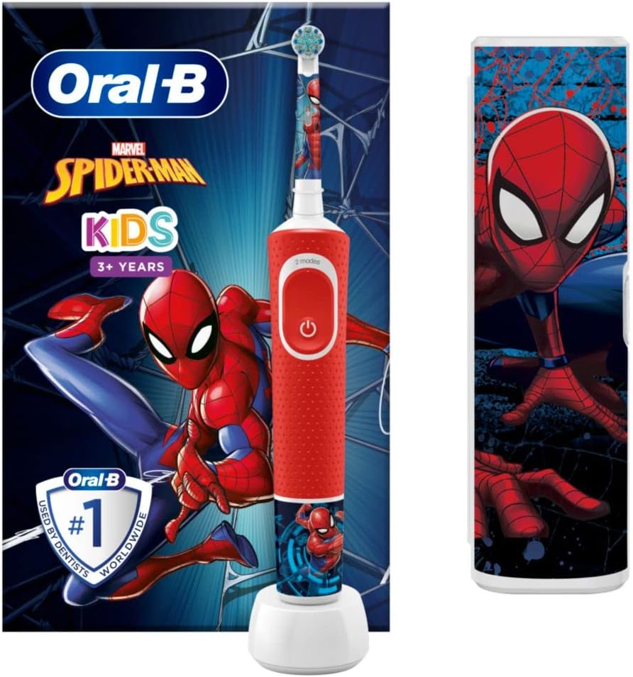 Oral-B Vitality 100 Kids Spiderman Gift Pack elektrische Kinderzahnbürste 