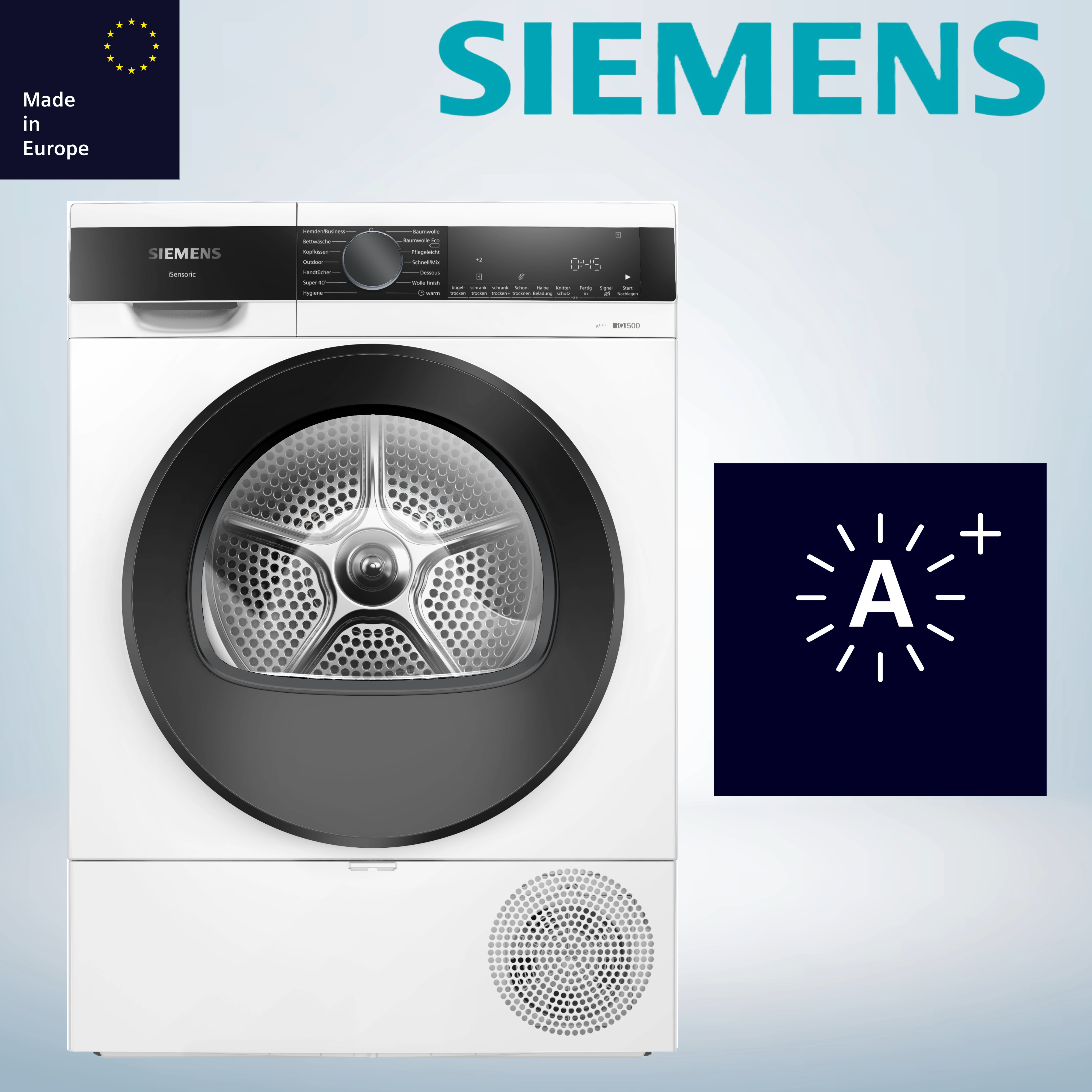 Siemens WQ33G2D40  Wärmepumpentrockner für 8 kg Wäsche