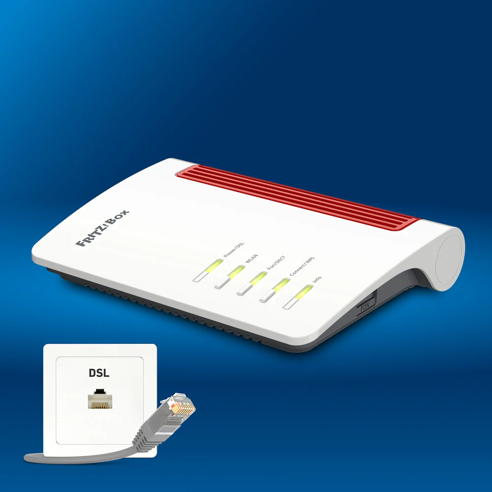 AVM Fritz!Box 7530 AX WI-FI 6 Router (DSL/VDSL,1.800 MBit/s (5GHz)&600 MBit/s geeignet für Österreich