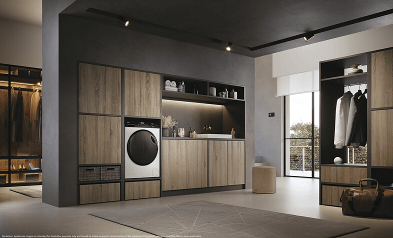 Haier HW80-B14959TU1  Frontlader  8 kg  1.330 U/Min  wählbare Temperatur  217 min Waschdauer 