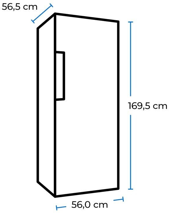 Exquisit GS 271-NF-H-010E Inoxlook Standgefrierschrank